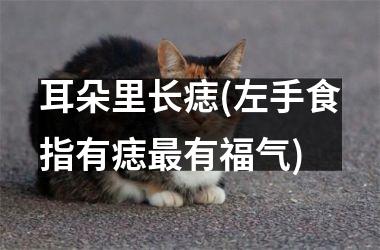 耳朵里长痣(左手食指有痣最有福气)