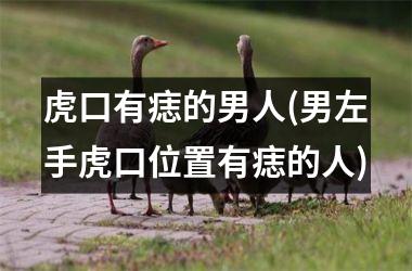 虎口有痣的男人(男左手虎口位置有痣的人)