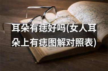 <h3>耳朵有痣好吗(女人耳朵上有痣图解对照表)