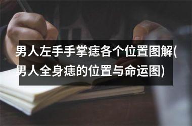 <h3>男人左手手掌痣各个位置图解(男人全身痣的位置与命运图)