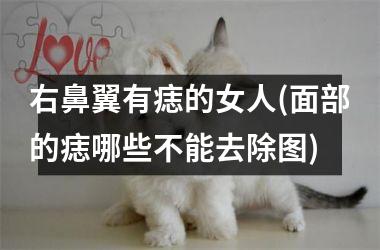 右鼻翼有痣的女人(面部的痣哪些不能去除图)