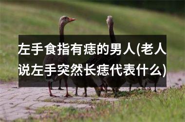 <h3>左手食指有痣的男人(老人说左手突然长痣代表什么)