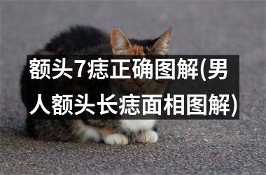 额头7痣正确图解(男人额头长痣面相图解)