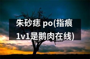 朱砂痣 po(指痕1v1是鹅肉在线)