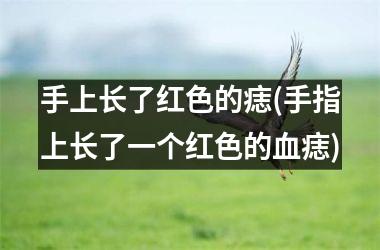 手上长了红色的痣(手指上长了一个红色的血痣)
