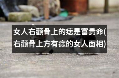 女人右颧骨上的痣是富贵命(右颧骨上方有痣的女人面相)