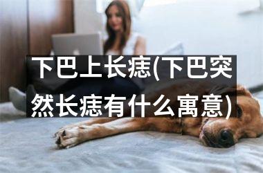 下巴上长痣(下巴突然长痣有什么寓意)