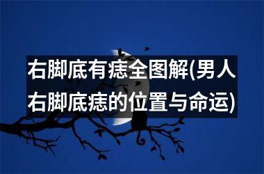 右脚底有痣全图解(男人右脚底痣的位置与命运)