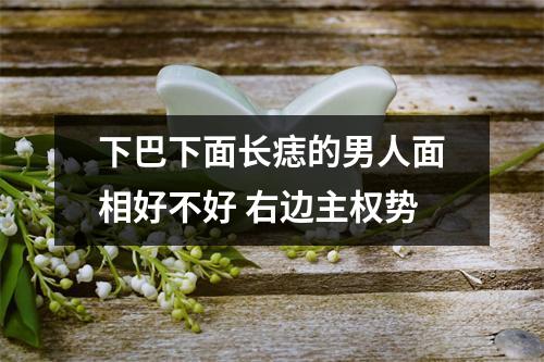 <h3>下巴下面长痣的男人面相好不好右边主权势