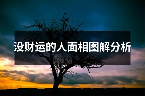 没财运的人面相图解分析