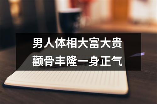 男人体相大富大贵颧骨丰隆一身正气