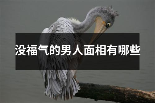 <h3>没福气的男人面相有哪些