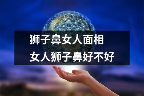 <h3>狮子鼻女人面相女人狮子鼻好不好