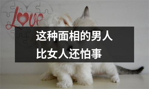 这种面相的男人比女人还怕事