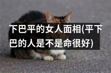 下巴平的女人面相(平下巴的人是不是命很好)