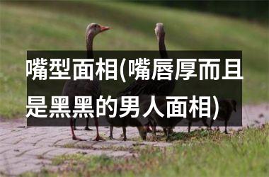 <h3>嘴型面相(嘴唇厚而且是黑黑的男人面相)