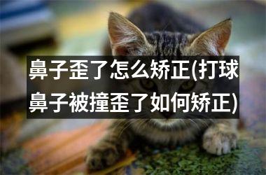 <h3>鼻子歪了怎么矫正(打球鼻子被撞歪了如何矫正)