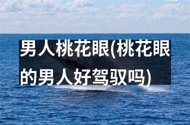 男人桃花眼(桃花眼的男人好驾驭吗)