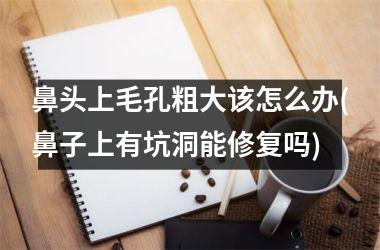 鼻头上毛孔粗大该怎么办(鼻子上有坑洞能修复吗)