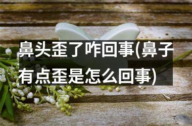 <h3>鼻头歪了咋回事(鼻子有点歪是怎么回事)
