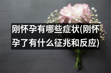 刚怀孕有哪些症状(刚怀孕了有什么征兆和反应)