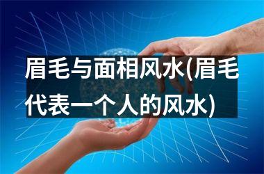 <h3>眉毛与面相风水(眉毛代表一个人的风水)