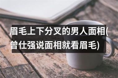 <h3>眉毛上下分叉的男人面相(曾仕强说面相就看眉毛)