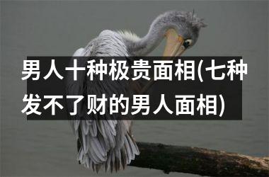 <h3>男人十种极贵面相(七种发不了财的男人面相)