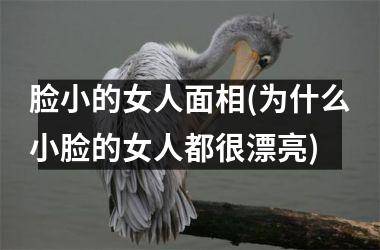 <h3>脸小的女人面相(为什么小脸的女人都很漂亮)