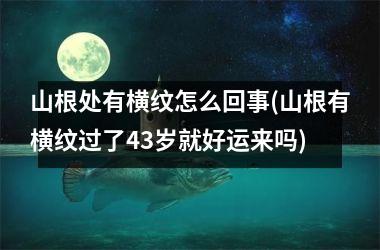 <h3>山根处有横纹怎么回事(山根有横纹过了43岁就好运来吗)