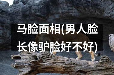 马脸面相(男人脸长像驴脸好不好)