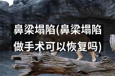 鼻梁塌陷(鼻梁塌陷做手术可以恢复吗)