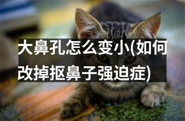 大鼻孔怎么变小(如何改掉抠鼻子强迫症)