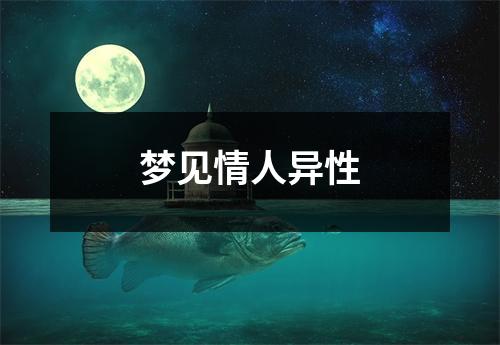 <h3>梦见情人异性