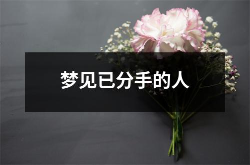 <h3>梦见已分手的人