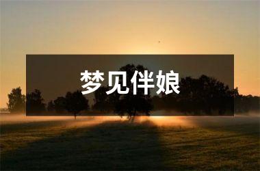 <h3>梦见伴娘
