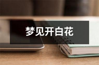 <h3>梦见开白花