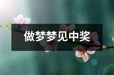 <h3>做梦梦见中奖