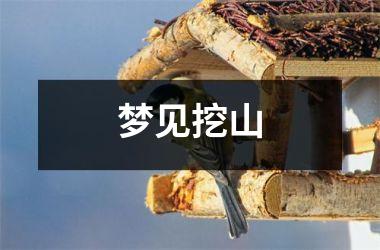 <h3>梦见挖山