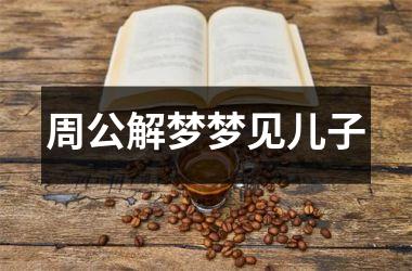 <h3>周公解梦梦见儿子