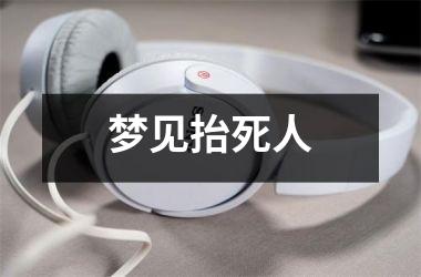 <h3>梦见抬死人