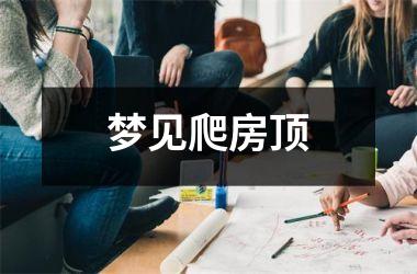 <h3>梦见爬房顶