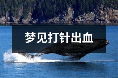 <h3>梦见打针出血