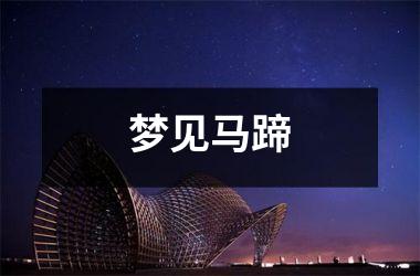 <h3>梦见马蹄