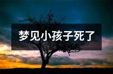 <h3>梦见小孩子死了