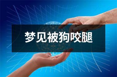 <h3>梦见被狗咬腿