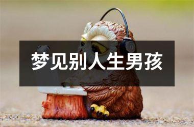<h3>梦见别人生男孩