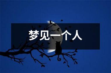 <h3>梦见一个人