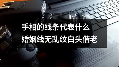 手相的线条代表什么婚姻线无乱纹白头偕老
