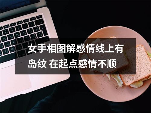 女手相图解感情线上有岛纹在起点感情不顺
